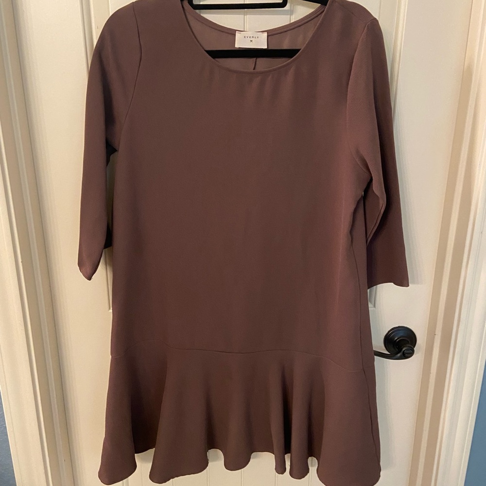Everly Brown dress.